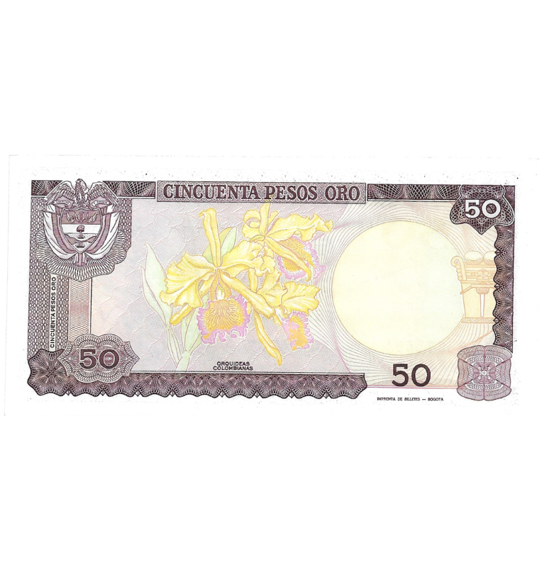 Colombia 50 Pesos Oro 1985 NO UNC