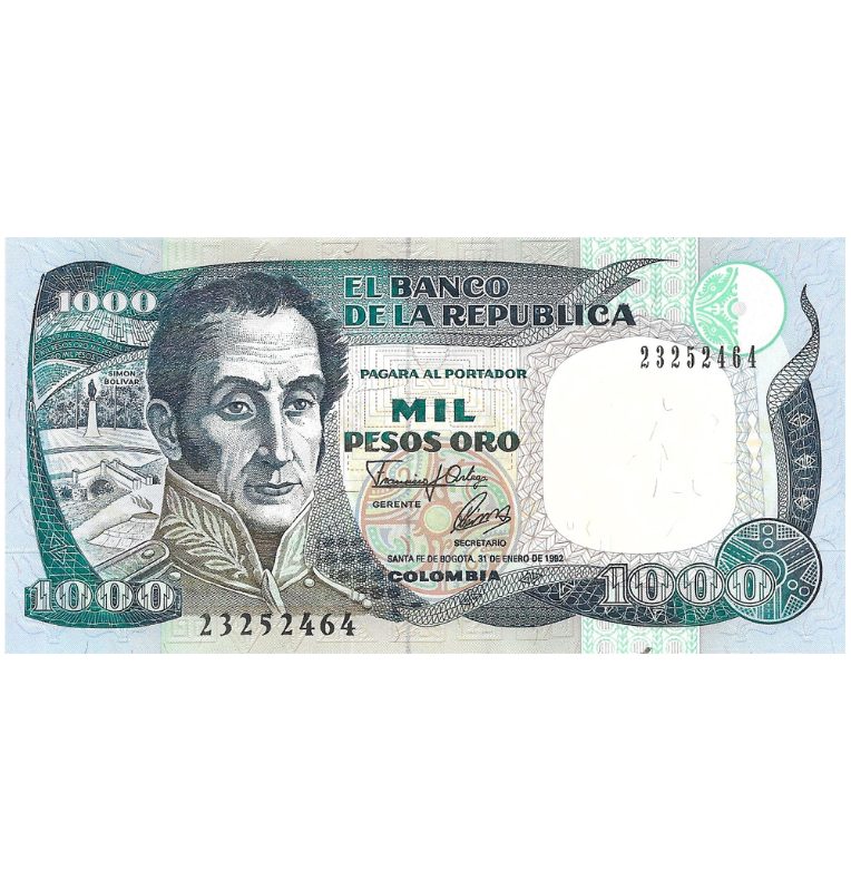 Colombia 1.000 Pesos Oro 1992