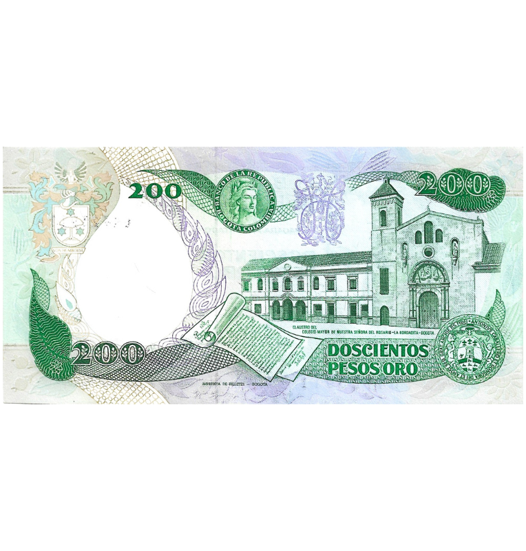 Colombia 200 Pesos 1985