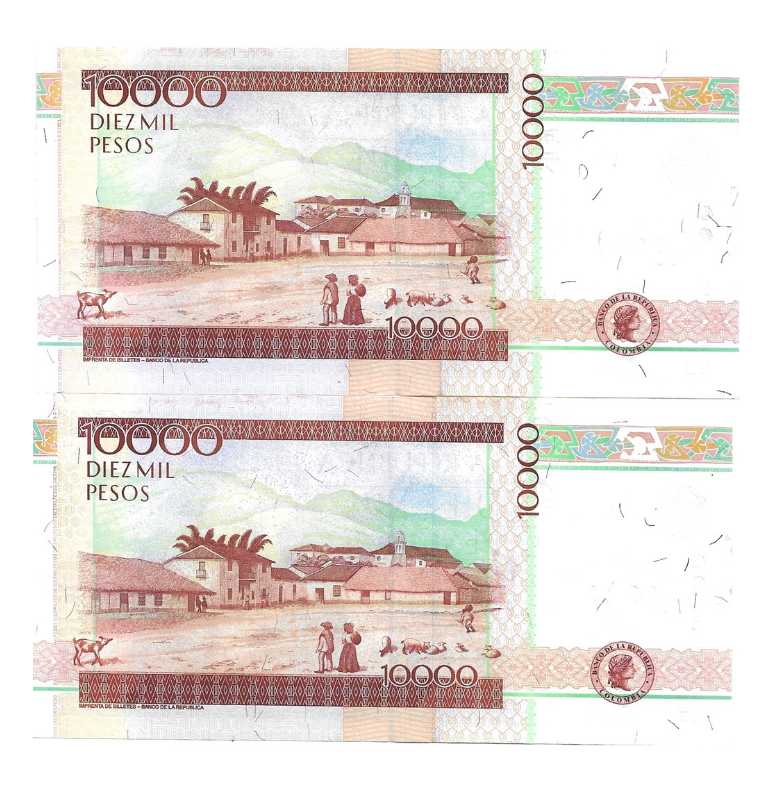 Colombia 10.000 Pesos 2014 Consecutivos