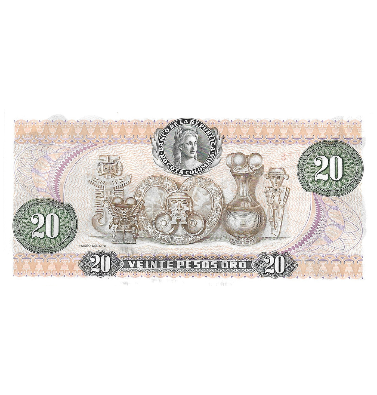 Colombia 20 Pesos Oro 1983