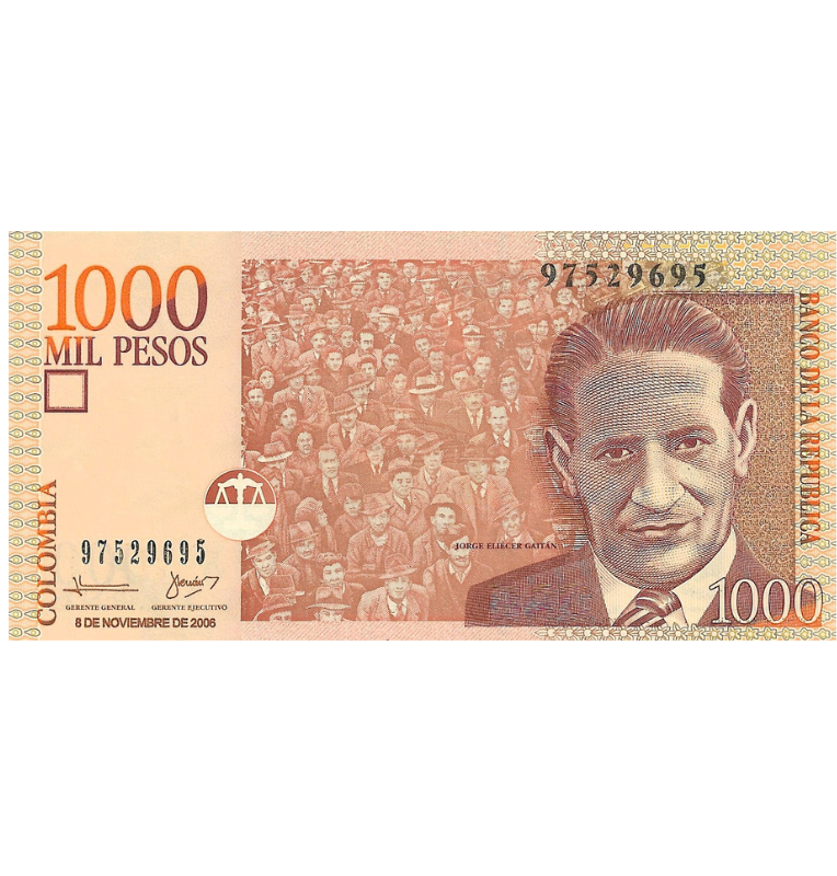 Colombia 1.000 Pesos 2005 Formato pequeño
