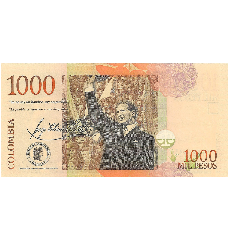 Colombia 1.000 Pesos 2005 Formato pequeño
