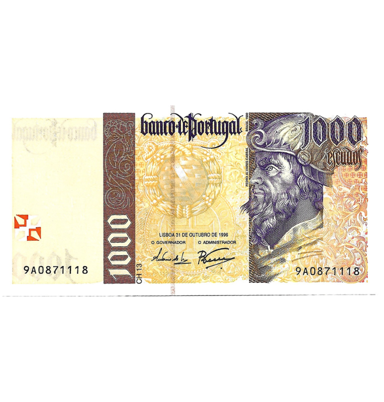 Portugal 1.000 Escudos 1996 Pick 188b
