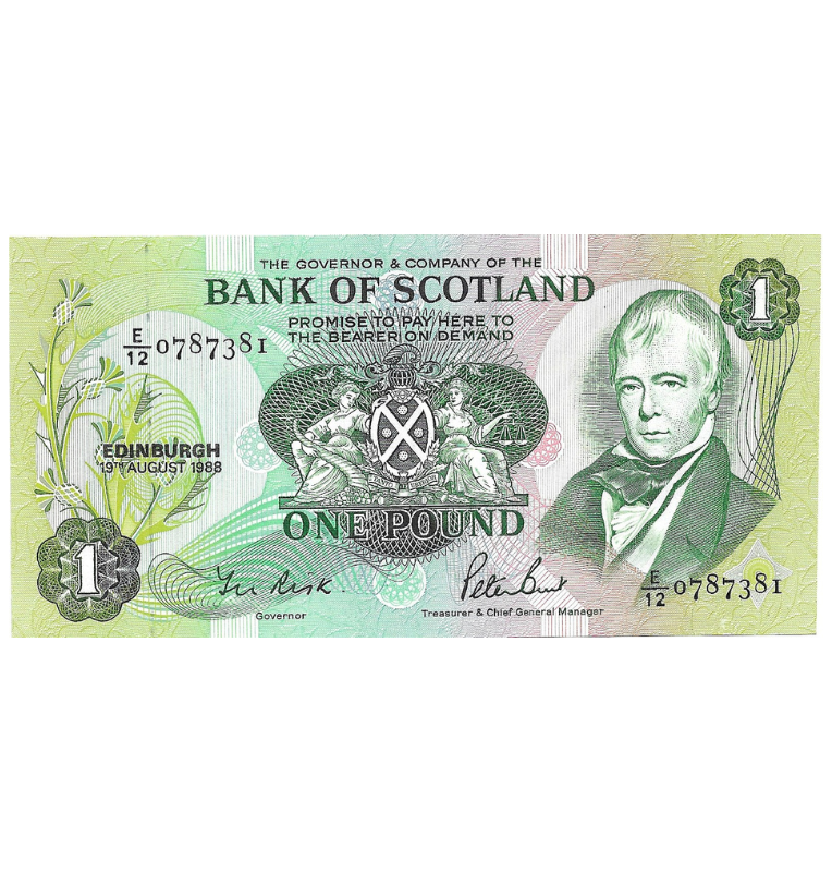 Escocia 1 Libra 1988 Pick 111g