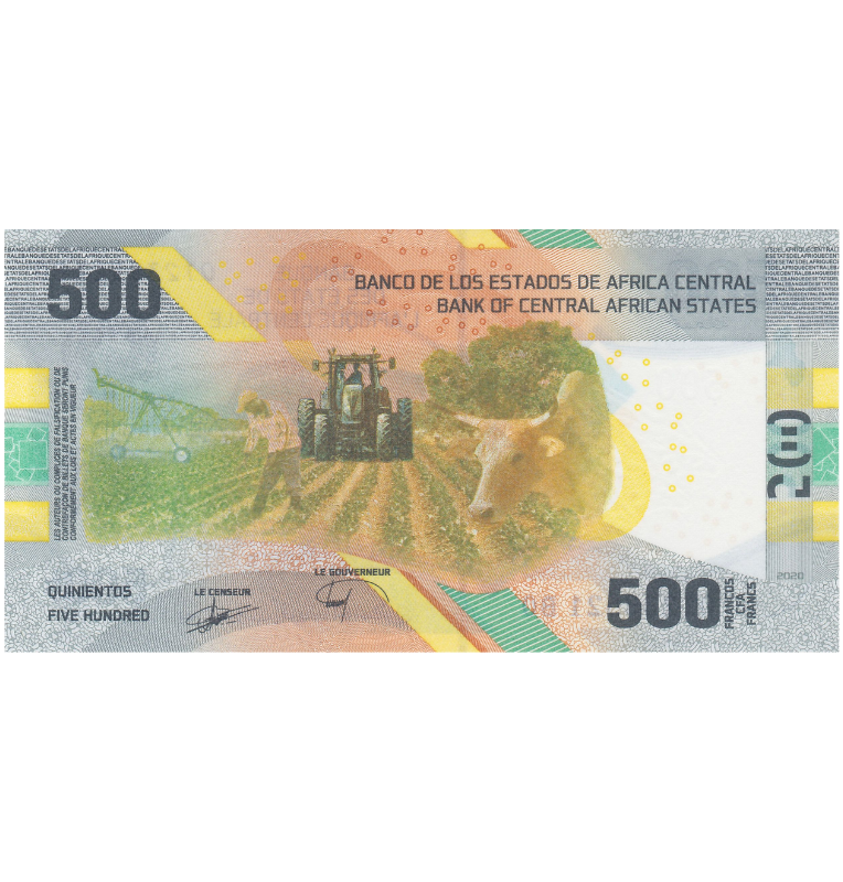 Estados del África Central 500 Francos 2020 Pick 700