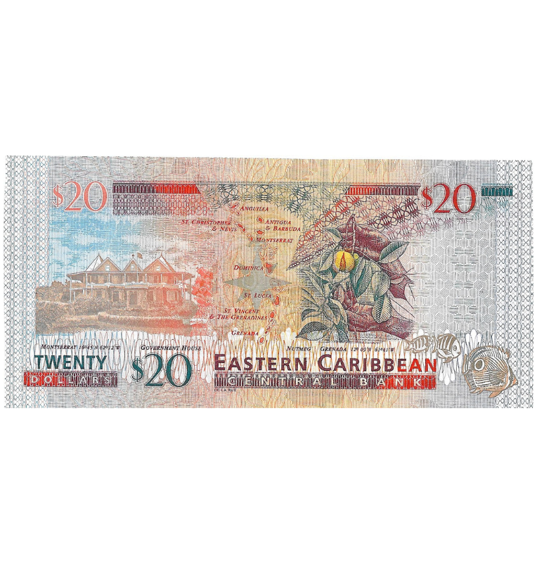 Estados del Caribe 20 Dólares ND Pick 49