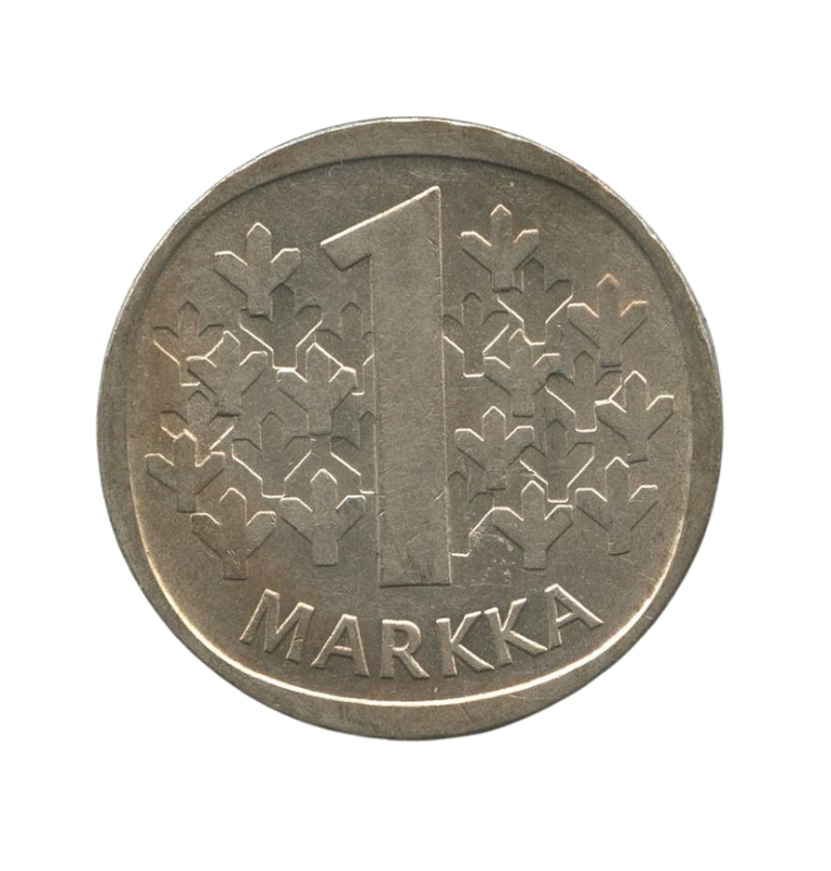 Finlandia 1 Markka 1964 Ley 350 NO UNC