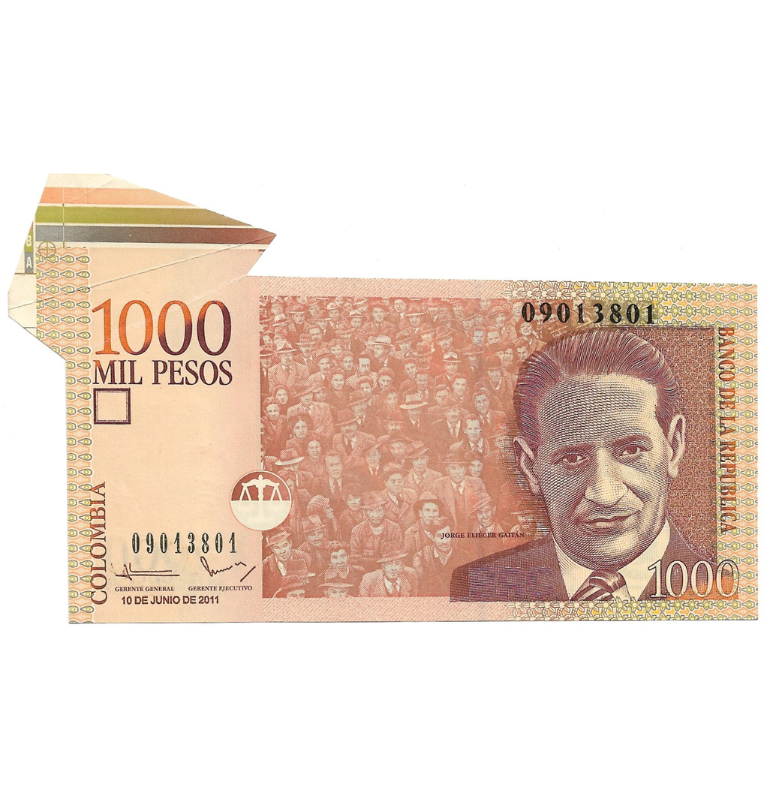 Colombia 1.000 Pesos 2011. Mariposa (Formato pequeño)