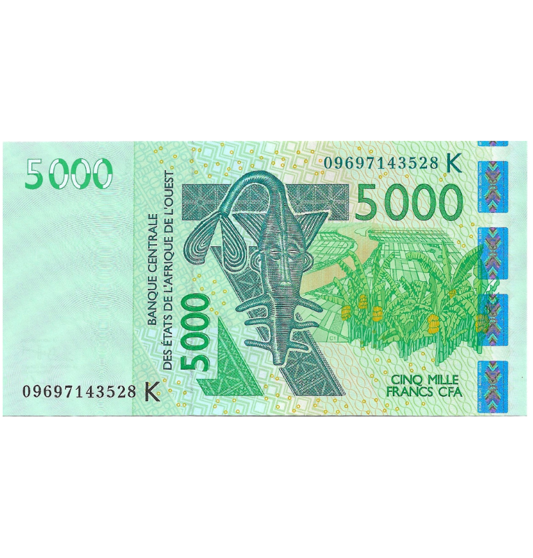 Estados de África Occidental (Senegal) 5.000 Francos 2003 Pick 17