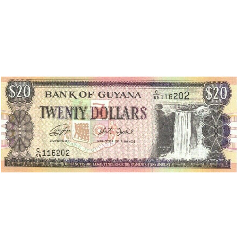 Guayana 20 Dólares 2018 ND Pick 30
