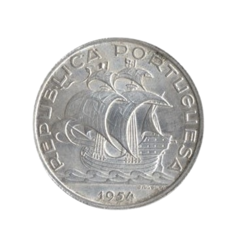 Portugal 10 Escudos 1954 Km 586 (No UNC)