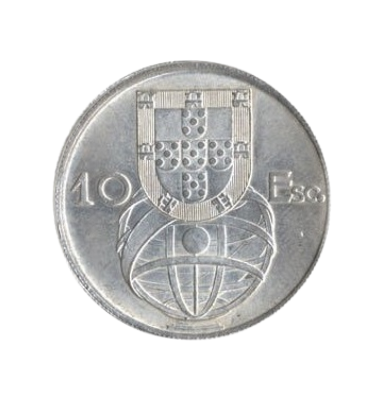 Portugal 10 Escudos 1954 Km 586 (No UNC)