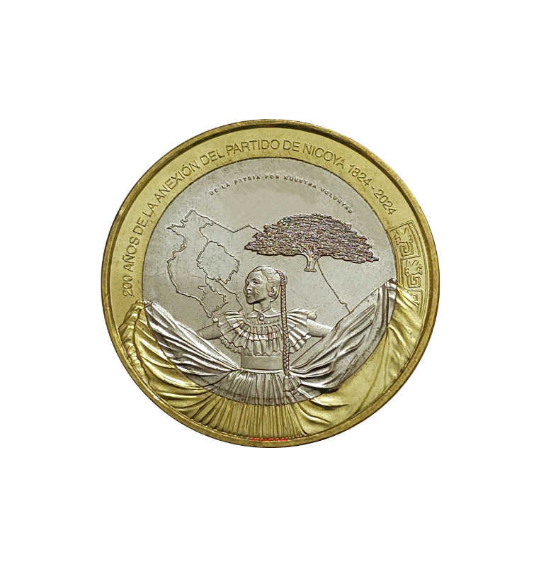 Costa Rica 500 Colones 2024 Emisión conmemorativa 200 aniversario de la anexión del Partido de Nicoya a Costa Rica