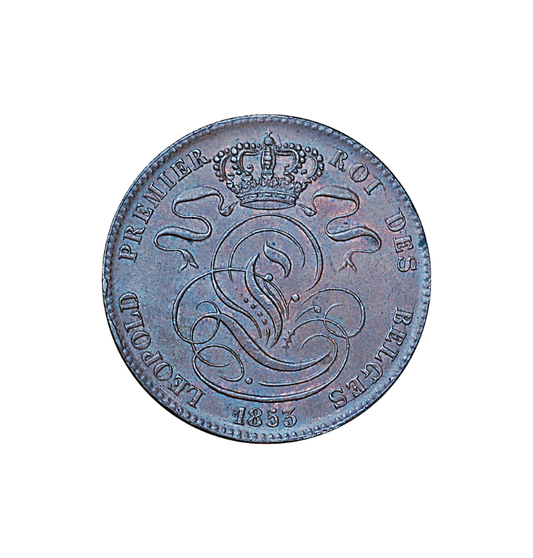 Belgium 5 Cents 1857 KM 5.1. NOT UNC