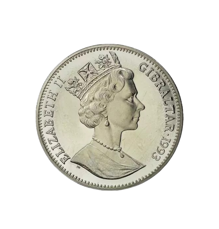 Gibraltar 2.8 ECU 1993 Eurotúnel Inglaterra - Francia