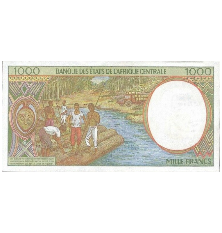 Gabón 1000 Francos 2000 Pick 402Lg