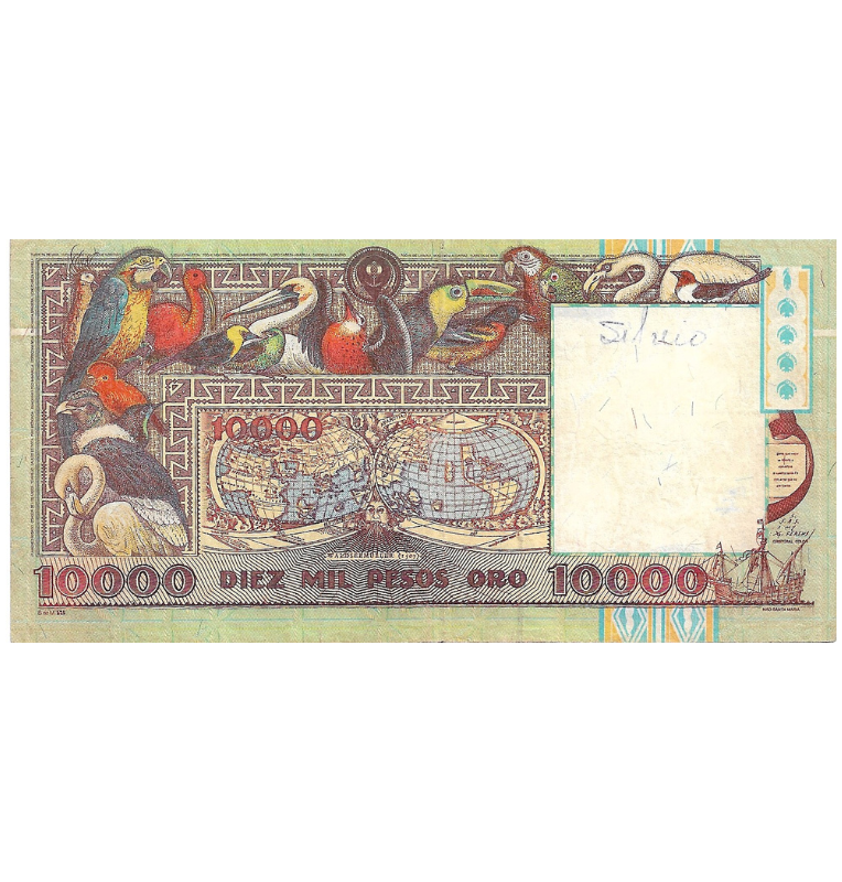 Colombia 10.000 Pesos 1992 NO UNC