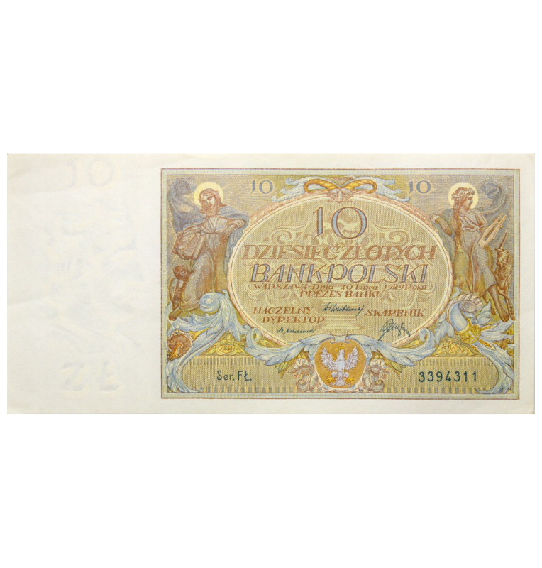 Polonia 10 Zloty 1929 Pick 69 NO UNC