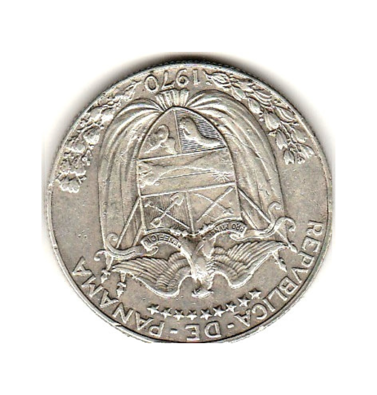 Panamá 1/2 Balboa 1970 Km 12a.1. NO UNC