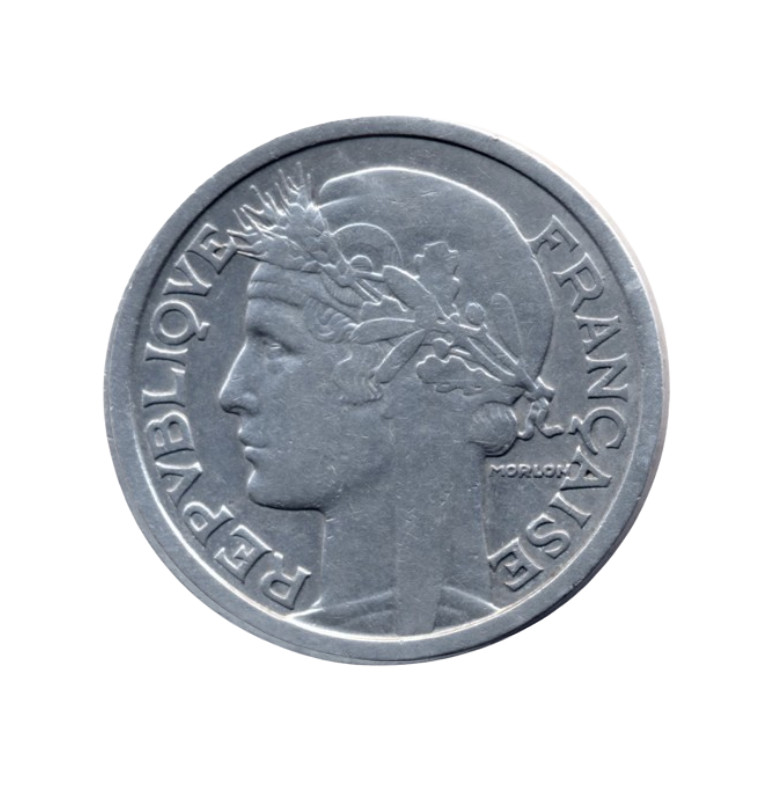 Francia 2 Francos 1945 KM 886a. NO UNC