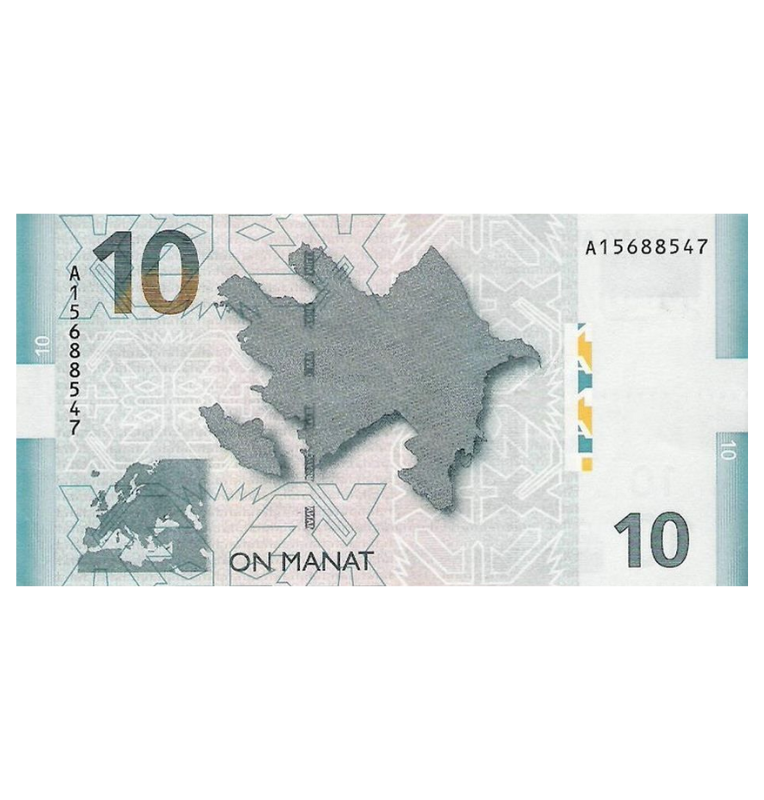 Azerbaiyán 10 Manat 2005 Pick 27