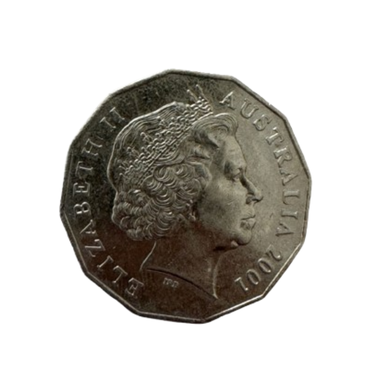 Australia 50 Centavos 2001 KM 491.1. NO UNC