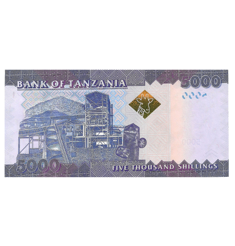 Tanzania 5.000 Shillings 2020 ND Pick Nuevo