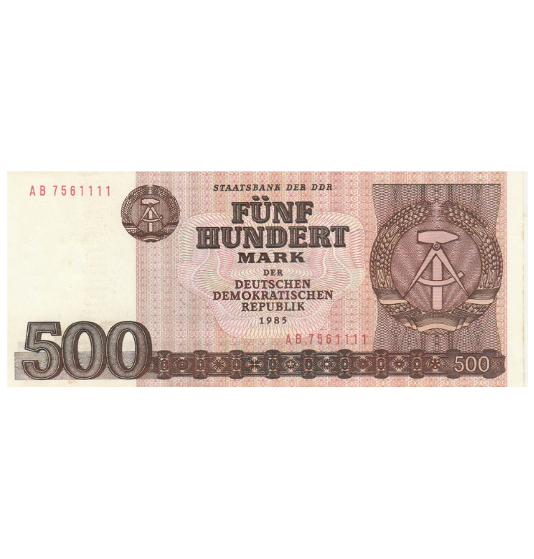Alemania 500 Mark 1985 Pick 33 NO UNC