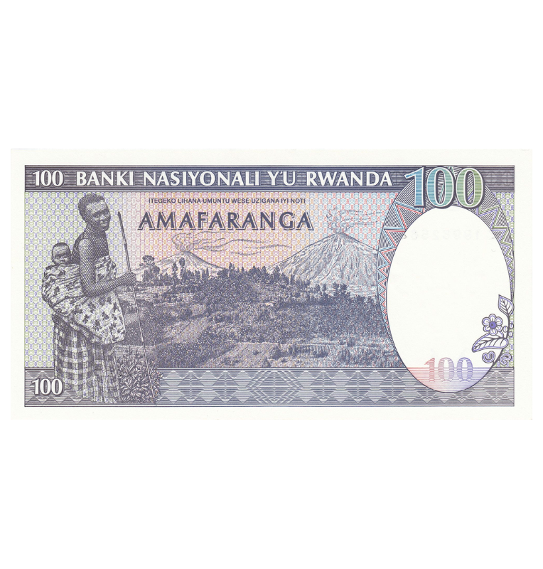 Ruanda 100 Francos 1989 Pick 19