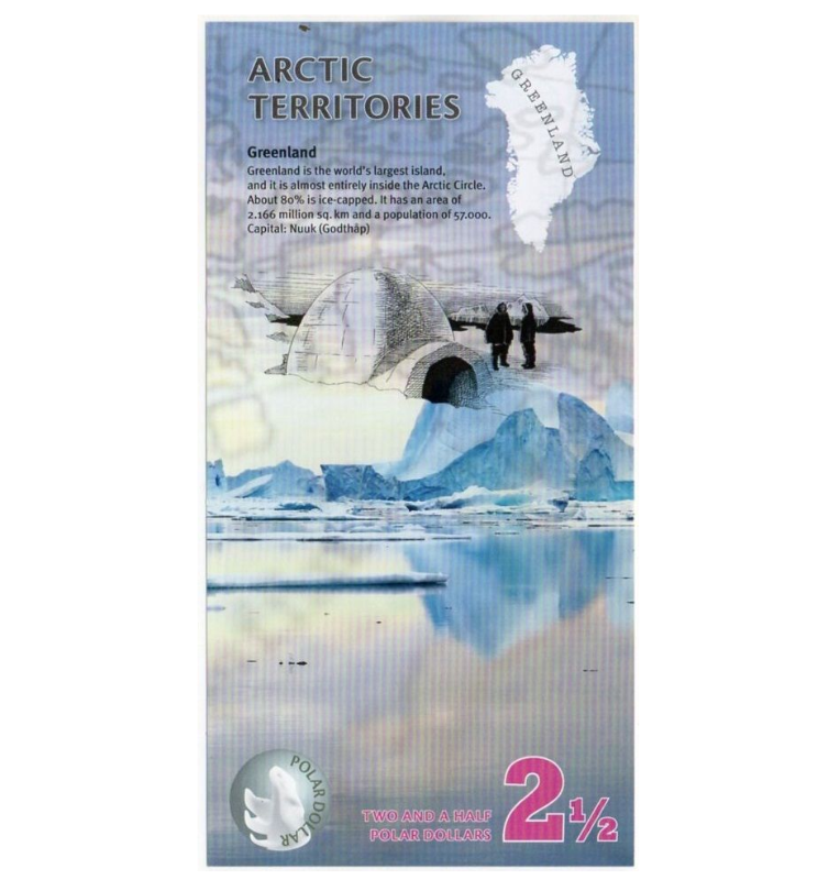 Territorios Árticos 2,5 Dólares Polares 2013 Pick n.l