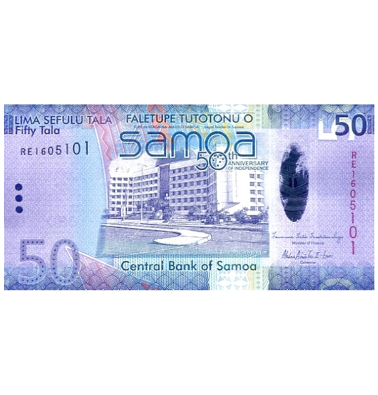 Samoa 50 Tala 2012 ND Pick 42 Conmemorativo