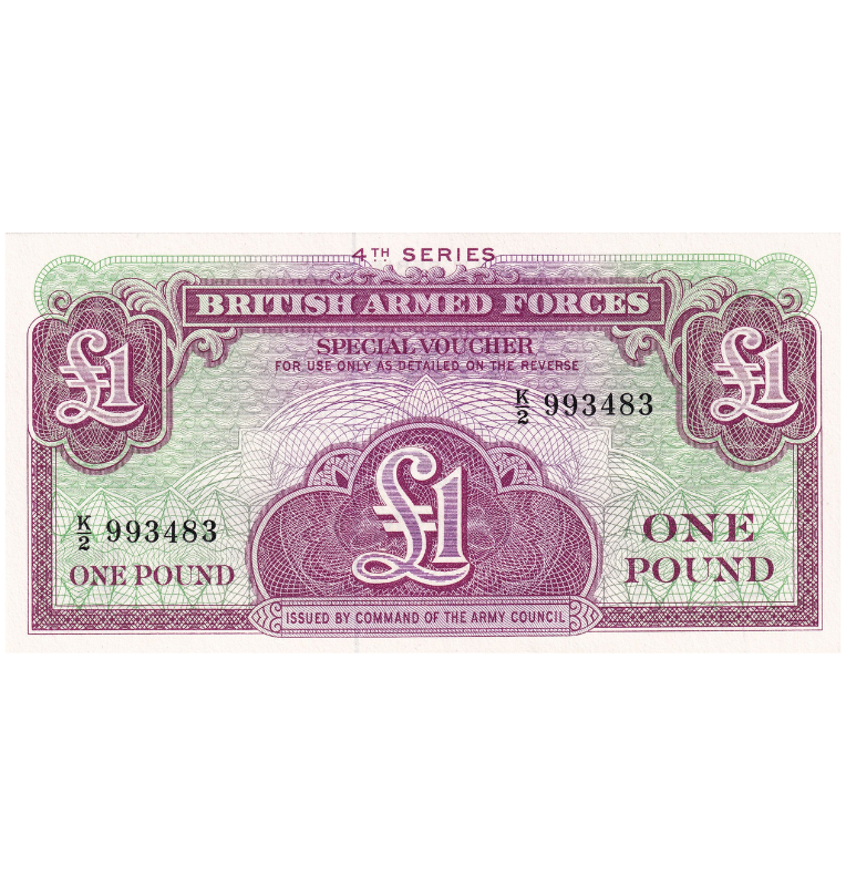 Reino Unido 1 Libra 1962 ND Pick M36a  Vales militares