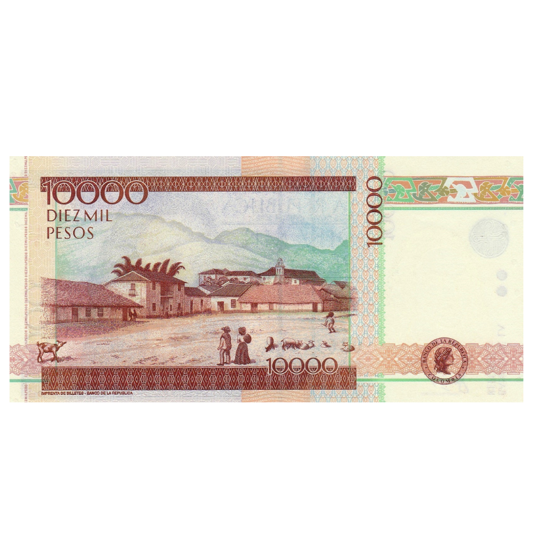 Colombia 10.000 Pesos 20 Noviembre 2002 - Pick 453c