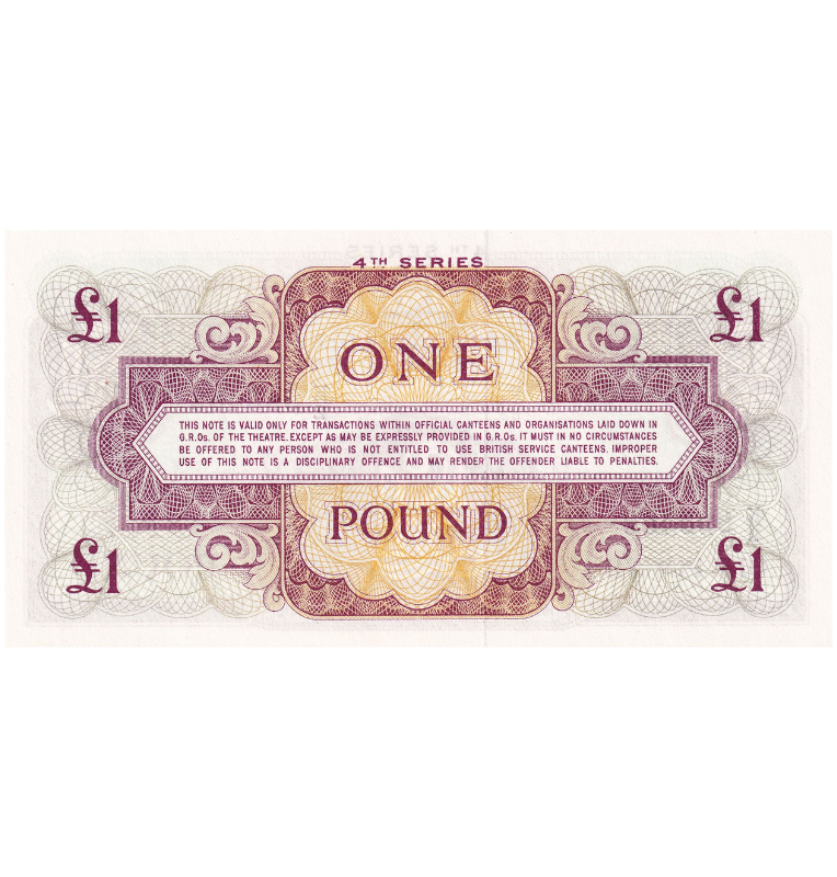 Reino Unido 1 Libra 1962 ND Pick M36a  Vales militares