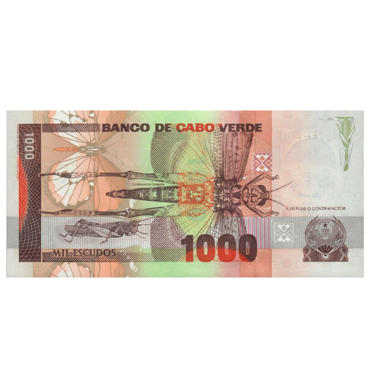 Cabo Verde 1000 Escudos 1989 Pick 60a