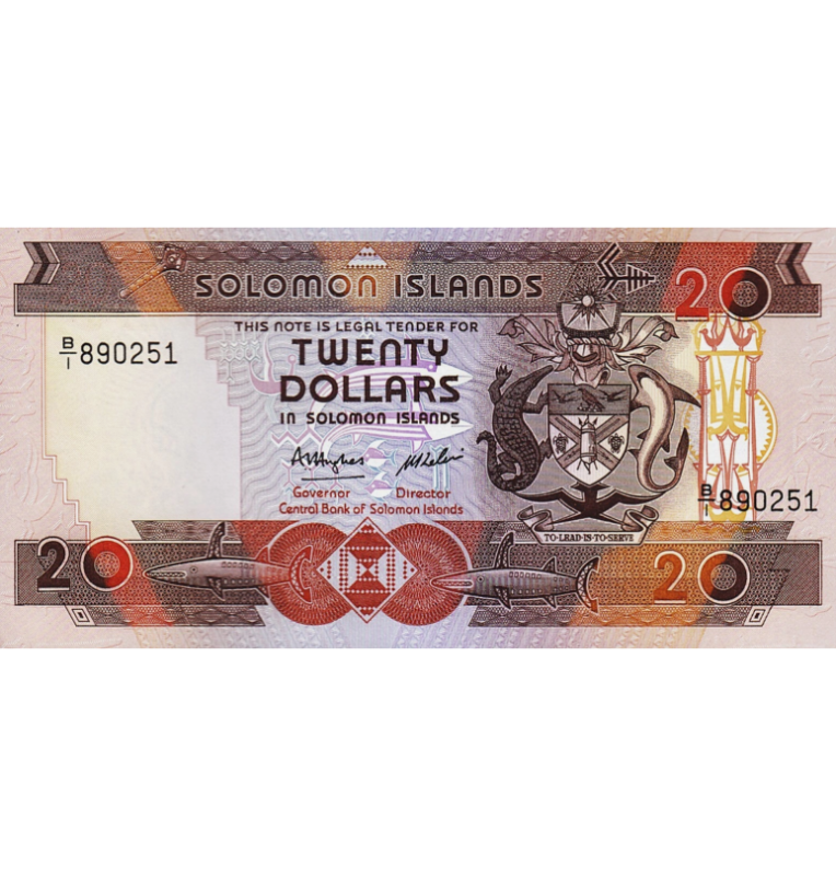 Isla Salomón 20 Dólares 1986 Pick 16a