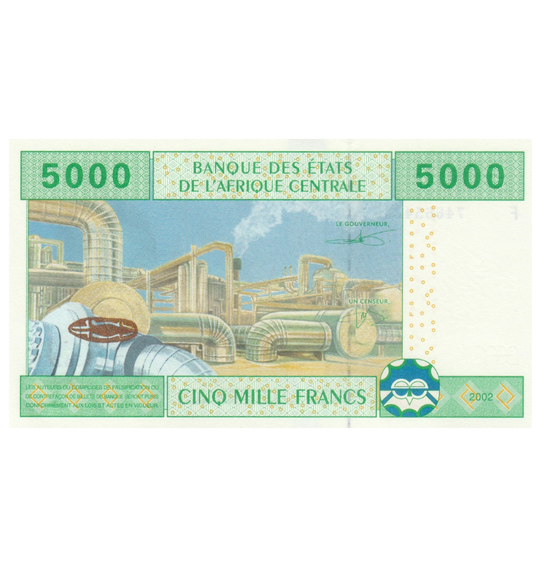 Guinea Ecuatorial 5.000 Francos 2002 Pick 509Fc