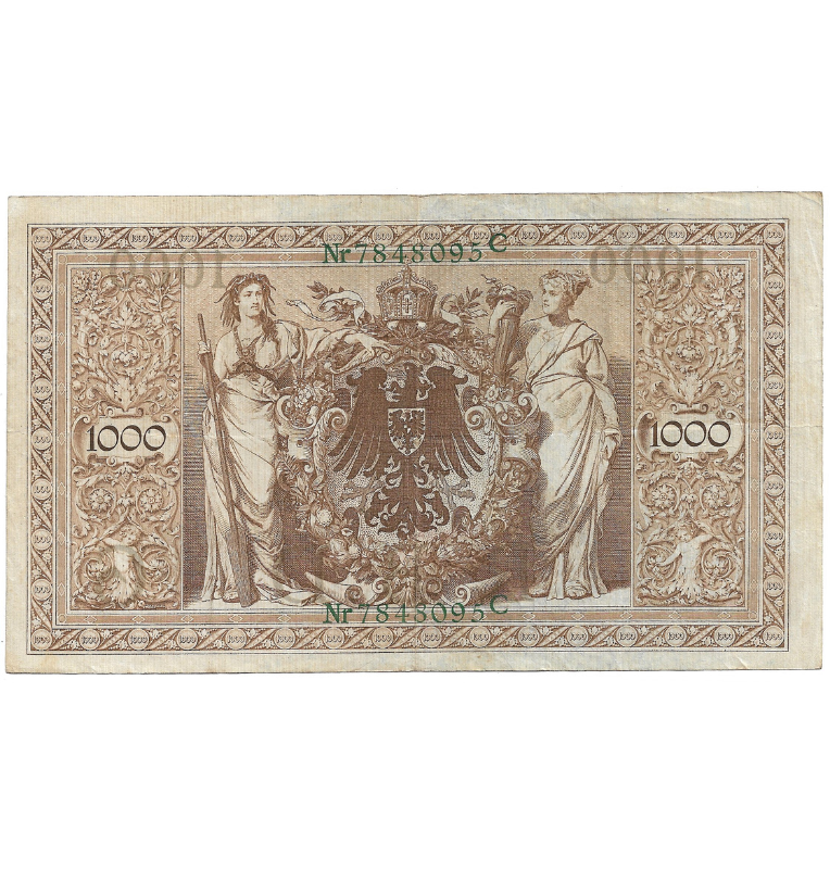 Alemania Imperial 1.000 Mark 1910 NO UNC