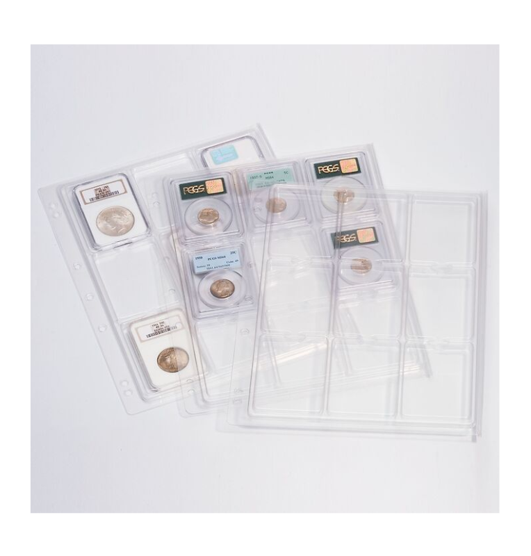 Láminas de plástico encapsuladas, bolsillos transparentes