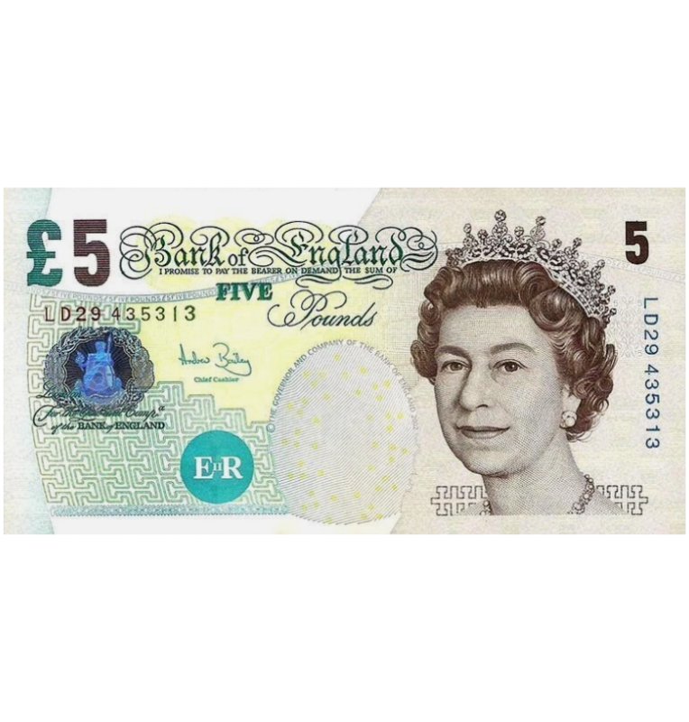 Reino Unido 5 Libras 2004 ND Pick 391c