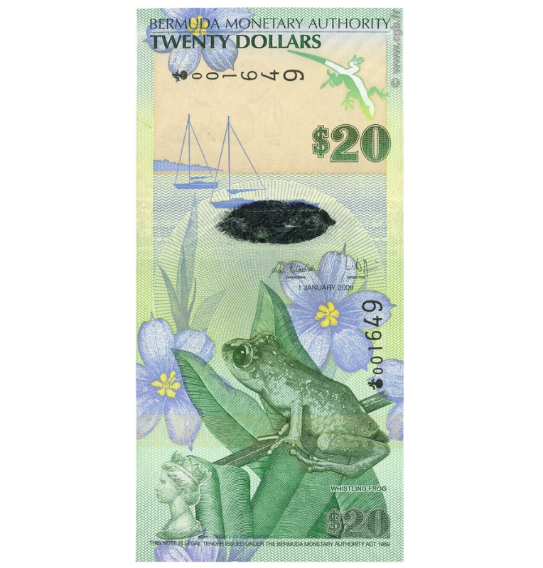 Bermudas 20 Dólares 2009 Pick 60a