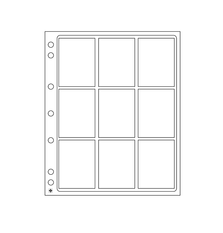 Láminas de plástico encapsuladas, bolsillos transparentes