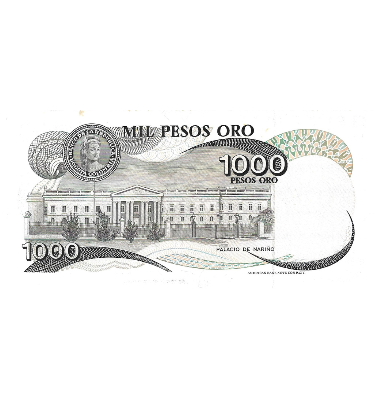 Colombia 1.000 Pesos Oro 1979 NO UNC