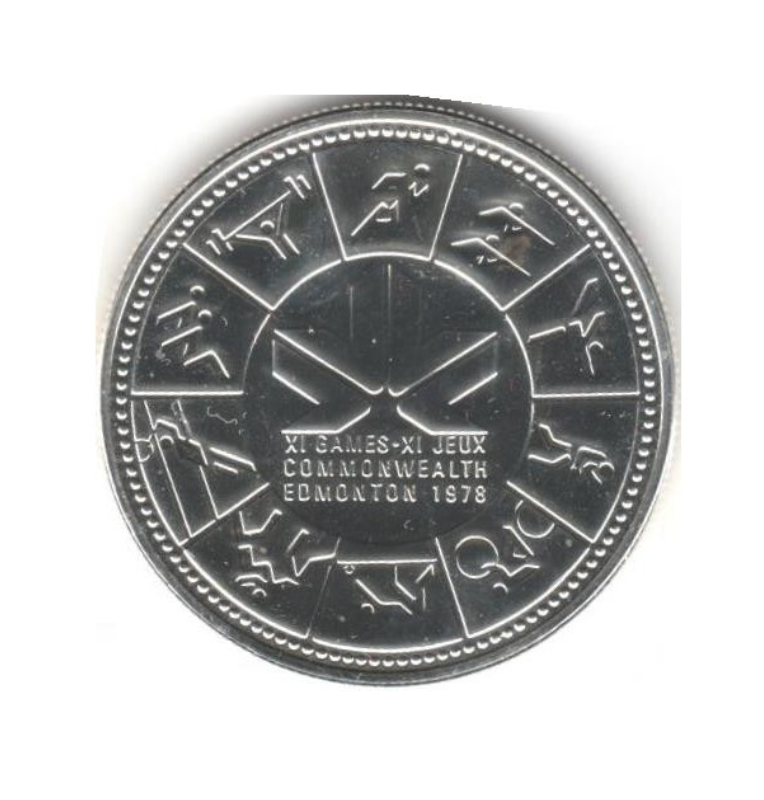 Canadá 1 Dólar, 1978 XI Juegos de la Commonwealth en Edmonton