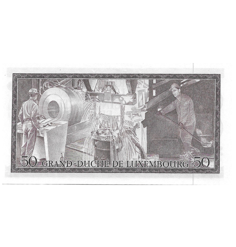 Luxemburgo 50 Francos 1972 Pick 55a