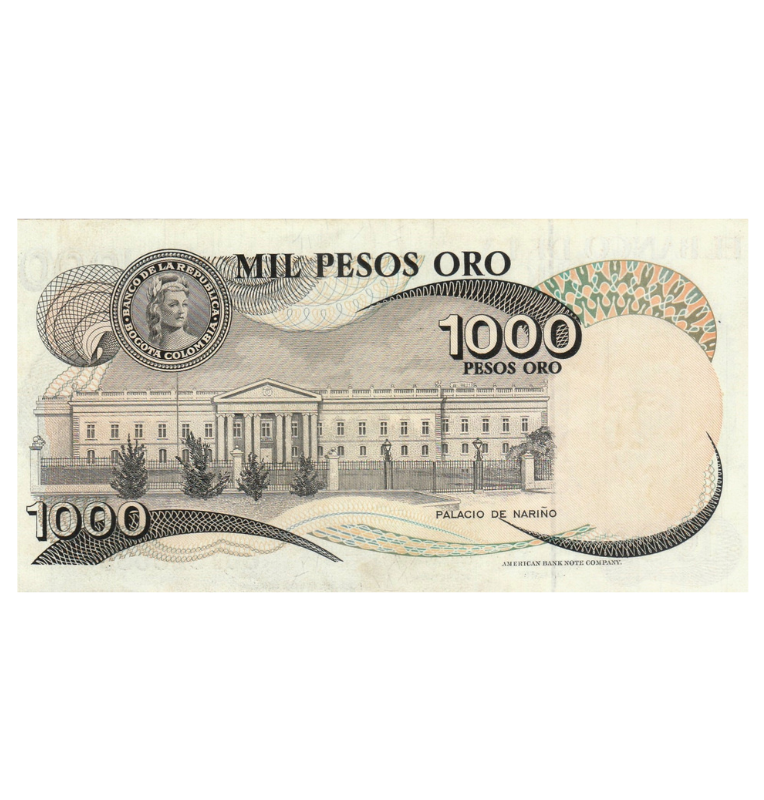 Colombia 1.000 Pesos Oro 1979 NO UNC
