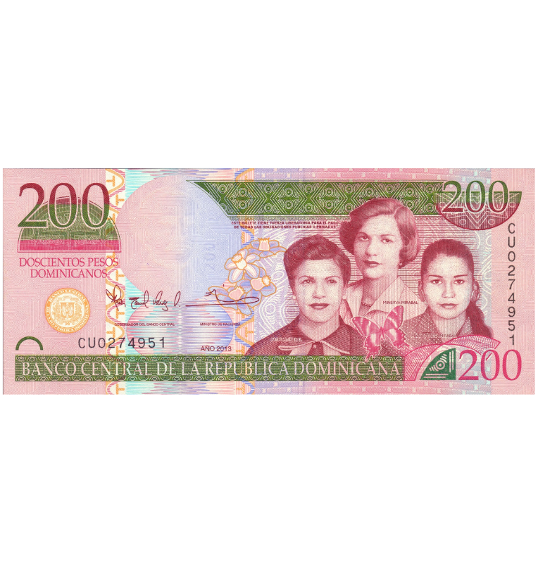 Republica Dominicana 200 Pesos Dominicanos 2013 Pick 185