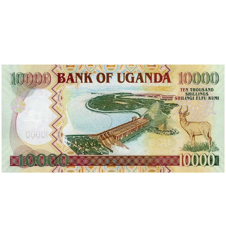 Uganda 10.000 Shillings 2008 Pick 45b