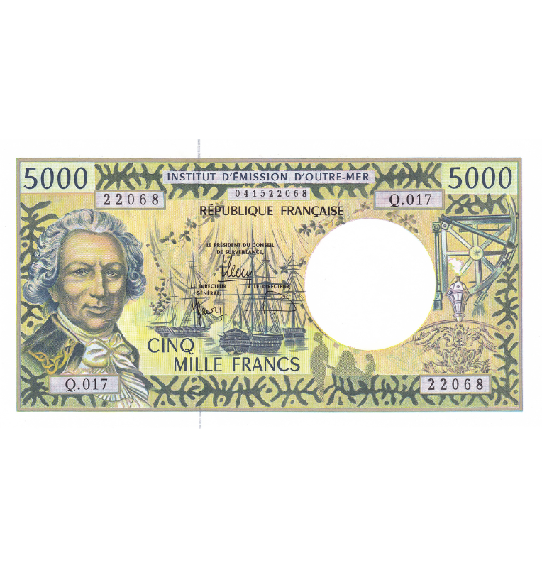 Territorios Franceses del Pacifico 5.000 Francos 1996 ND Pick 3i